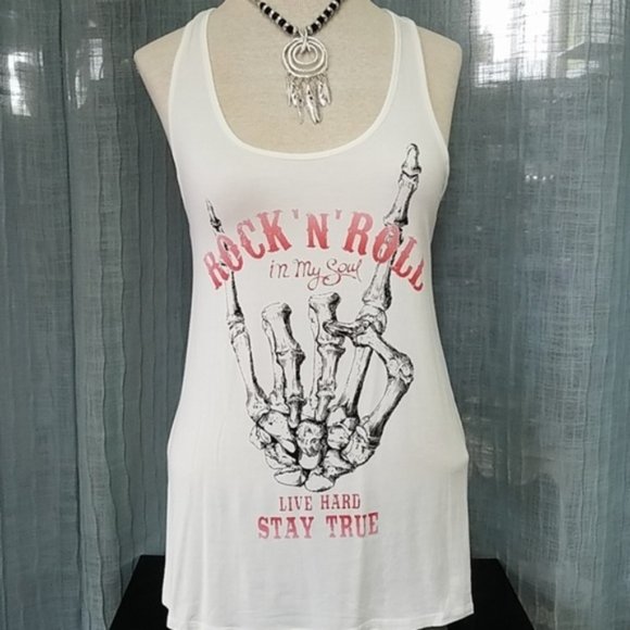 Bear Dance Tops - Skeleton Rock N Roll Bear Dance Tank Top S…